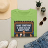 Funny Game Show T-Shirt — "Name Something a Drug Dealer Always Says" Graphic Tee
