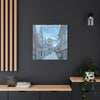Snowy Village Canvas Art