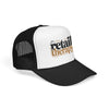 Retail Therapy Trucker Hat — Embroidered Foam Mesh Cap