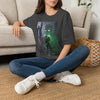 Horror Adventure T-Shirt — Explorer Confronting Glowing Ancient Spirit