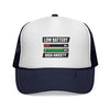 Trucker Cap – “Low Battery 6% / High Anxiety 100%” Graphic Mesh Hat