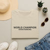 World Champion Overthinking T-Shirt — Funny Anxiety Humor Tee
