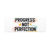 Progress Not Perfection Canvas | Handwritten Marker Brush Script, Motivational Wall Art