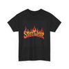 Flame Streetwear Tee — Retro Fire Logo Graphic T-Shirt