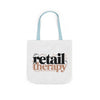 Canvas Tote Bag — "Retail Therapy" Printed Shopper