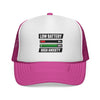 Trucker Cap – “Low Battery 6% / High Anxiety 100%” Graphic Mesh Hat