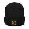 Beanie Hat Embroidered with '67'