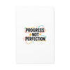 Progress Not Perfection Canvas | Handwritten Marker Brush Script, Motivational Wall Art