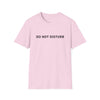 Do Not Disturb T-Shirt — Minimalist Graphic Tee with Back Checklist