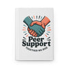 Peer Support Hardcover Journal — 'Together We Rise' Motivational Notebook