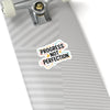 Progress Not Perfection Kiss-Cut Sticker | Handwritten Marker Brush Script
