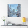 Snowy Village Canvas Art