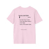 Social Battery: 3% T-Shirt — Introvert Graphic Tee