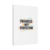 Progress Not Perfection Canvas | Handwritten Marker Brush Script, Motivational Wall Art