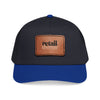 Mid Profile Baseball Cap with Leather Patch (Rectangle)