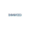 BOOKED outline text Sticker | Hollow font, minimalist typography