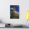 Gold Dome Capitol Building Matte Canvas Print — Stretched Wall Art