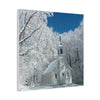 Winter Church Canvas Print