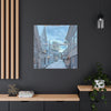 Snowy Village Canvas Art