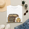 "When I Say I'm Fine" Funny Mental Health Graphic T-Shirt