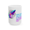 Inspirational Rocket Ceramic Mug — "What Would You Create If You Knew You Couldn't Fail?"