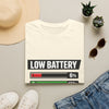 Low Battery High Anxiety T-Shirt — Funny Mental Health Graphic Tee