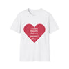 you are literally the only person I like T-Shirt | Heart Typography Valentine