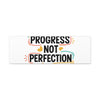 Progress Not Perfection Canvas | Handwritten Marker Brush Script, Motivational Wall Art
