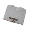 Progress Not Perfection Sweatshirt | handwritten marker style, brush script