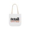 Canvas Tote Bag — "Retail Therapy" Printed Shopper