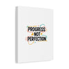 Progress Not Perfection Canvas | Handwritten Marker Brush Script, Motivational Wall Art