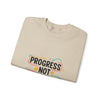 Progress Not Perfection Sweatshirt | handwritten marker style, brush script
