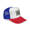 Trucker Cap – “Low Battery 6% / High Anxiety 100%” Graphic Mesh Hat