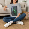 Horror Adventure T-Shirt — Explorer Confronting Glowing Ancient Spirit