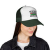 Trucker Cap – “Low Battery 6% / High Anxiety 100%” Graphic Mesh Hat