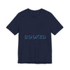 BOOKED outline text shirt Tee | hollow font minimalist typography