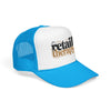 Retail Therapy Trucker Hat — Embroidered Foam Mesh Cap