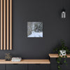 Snowy Winter Road Canvas Art