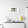 Progress Not Perfection Canvas | Handwritten Marker Brush Script, Motivational Wall Art