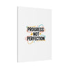 Progress Not Perfection Canvas | Handwritten Marker Brush Script, Motivational Wall Art