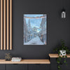 Snowy Village Canvas Art