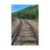 Curved Train Tracks Canvas Art Wrap