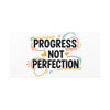 Progress Not Perfection Canvas | Handwritten Marker Brush Script, Motivational Wall Art