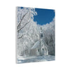 Winter Church Canvas Print