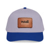 Mid Profile Baseball Cap with Leather Patch (Rectangle)