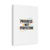 Progress Not Perfection Canvas | Handwritten Marker Brush Script, Motivational Wall Art