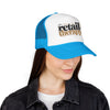 Retail Therapy Trucker Hat — Embroidered Foam Mesh Cap