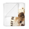 Cute & Adorable Puppy Fleece Blanket — "It’s Not Easy Being Cute and Adorable but I’m Nailing It"
