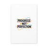 Progress Not Perfection Canvas | Handwritten Marker Brush Script, Motivational Wall Art