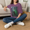 Horror Adventure T-Shirt — Explorer Confronting Glowing Ancient Spirit